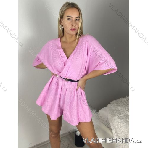 Kleid mit 3/4 Ärmeltasche für Damen (uni sl) ITALIAN Fashion IMWD20527