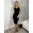 Midi summer dress with straps for women (S/M ONE SIZE) ITALIAN FASHION IMWB23135