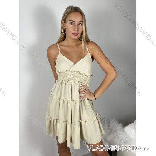 Women's short summer dress with straps (S/M ONE SIZE) ITALIAN FASHION IMPBB24B22578