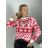 Sveter vánoční úpletový dlhý rukáv dámsky (S/M/L ONE SIZE) TALIANSKA MÓDA IMWH25002