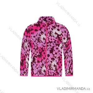 Mikina fleecová dlouhý rukáv dětská dorost dívčí (104-134) WOLF B2441/KUS