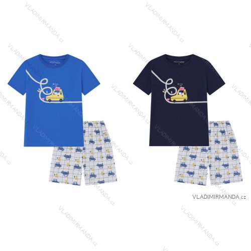 Pyžamo krátke krátky rukáv detské až dorast chlapčenské (104-134) WOLF S2561/KUS
