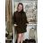 Jacke dünne lange Ärmel Frauen (UNI XS-M) ITALIENISCHE MODE IM120049 S / M / L braun