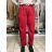 Kalhoty volnočasové s páskem dámské (S/M/L ONE SIZE) ITALSKÁ MÓDA IM425823