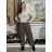 Kalhoty volnočasové s páskem dámské (S/M/L ONE SIZE) ITALSKÁ MÓDA IM425823