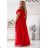 Women's Strapless Long Satin Party Dress (34-42) POLISH FASHION PMLEL24NATHALIE