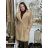 Kabát baránkový teddy oversize na gombíky dlhý rukáv dámsky (M/L/XL ONE SIZE) INDICKÁ MÓDA IMWHA251112