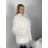 Fur coat, furry, winter, long sleeve, women's (S/M/L ONE SIZE) ITALIAN FASHION IMM259411LS/DUR S / M / L white