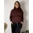 Damen Pullover Lang Langarm Strickkleid (L / XL ONE SIZE) ITALIAN FASHION IM721314