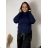 Damen Pullover Lang Langarm Strickkleid (L / XL ONE SIZE) ITALIAN FASHION IM721314