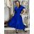 Elegant trousers with belt for women (S/M/L ONE SIZE) ITALIAN FASHION IM425057  Royal blue
