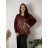 Women's Summer Long Harem Pants (42/44/46 ONE SIZE) ITALIAN FASHION IM424361 54/56/58 wine