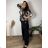 Tunika 3/4rukáv dámská nadrozměr (L/XL-2XL/3XL) POLSKÁ MODA PME255R1683/DU L/XL hnědá