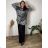 Tunika dlhý rukáv dámska nadrozmer (L-XL) TURECKÁ MODA TM9251113/DU XL šedá