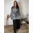 Tunika dlhý rukáv dámska nadrozmer (L-XL) TURECKÁ MODA TM9251113/DU XL šedá