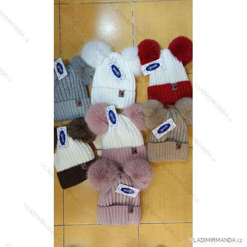 Čepice zimní dívčí dětská až dorost (4-12 let) POLSKÁ VÝROBA PV426001