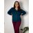 Svetr na knoflíky dlouhý rukáv dámský (XL/2XL ONE SIZE) ITALSKá MODA IM723EVELINA