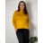Damen Pullover Lang Langarm Strickkleid (L / XL ONE SIZE) ITALIAN FASHION IM721314