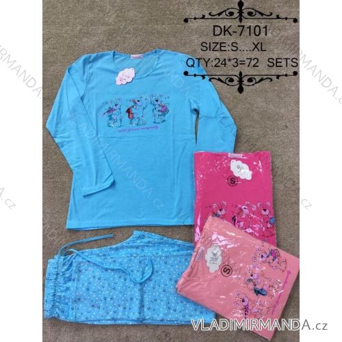 Pyžamo dlouhé dámské (s-xl) VALERIE DREAM DK-7101
