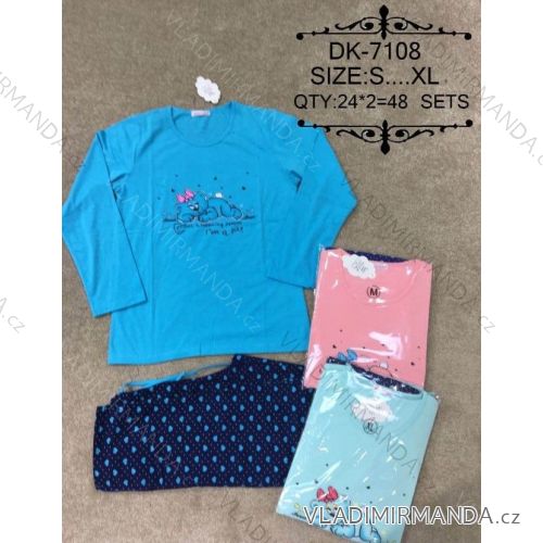 Pyžamo dlouhé dámské (s-xl) VALERIE DREAM DK-7108