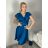 Short Sleeve Shirt Dress women (uni L-2XL) ITALIAN MODA IMS20002