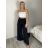 Kalhoty dlouhé elegantní dámské ROSE (S/M/L ONE SIZE) ITALSKÁ MÓDA IMWHP251111