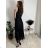 Women's Casual Elegant Summer Sleeveless Dress (S/M ONE SIZE) ITALIAN FASHION IMPSH2520037 S/M/L black