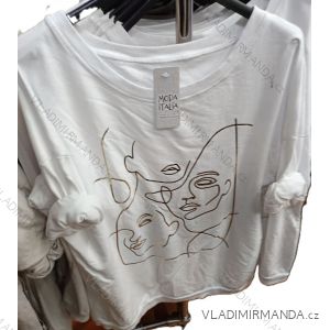 Women's Oversized Knitted Long Sleeve Sweater (S/M ONE SIZE) ITALIAN FASHION IMSN2416125