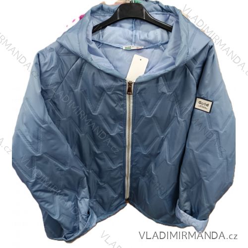 Bunda slabá šusťáková s kapucí dlouhý rukáv dámská (S/M/L ONE SIZE) ITALSKÁ MÓDA IMSM26043