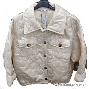 Bunda slabá šusťáková na gombíky dlhý rukáv dámska (S/M/L ONE SIZE) TALIANSKA MÓDA IMSM26044