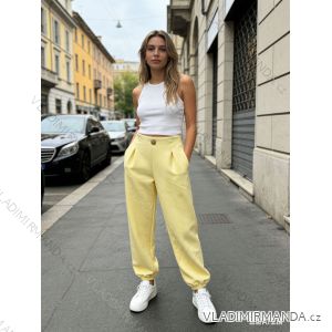 Tepláky elegantní dámské nadrozměr (44/46/48 ONE SIZE) ITALSKÁ MÓDA IM426009