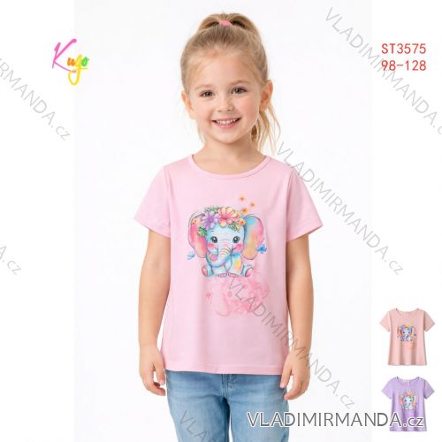 Tričko krátký rukáv dětské dívčí (98-128) KUGO ST3575