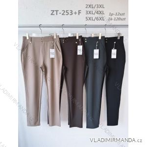 Nohavice dlhé elegantné dámske nadrozmer (2XL/3XL - 3XL/4XL - 5XL/6XL) MIEGO MIE26253F