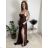 Šaty elegantné spoločenské dlhé na ramienka dámske CHAIRA (S/M/L ONE SIZE) TALIANSKA MÓDA IM3252001