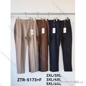 Kalhoty dlouhé elegantní dámské nadrozměr (2XL/3XL - 3XL/4XL - 5XL/6XL) MIEGO MIE265173F