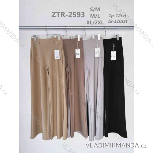 Nohavice dlhé elegantné dámske nadrozmer (S/M - M/L - XL/2XL) MIEGO MIE262593