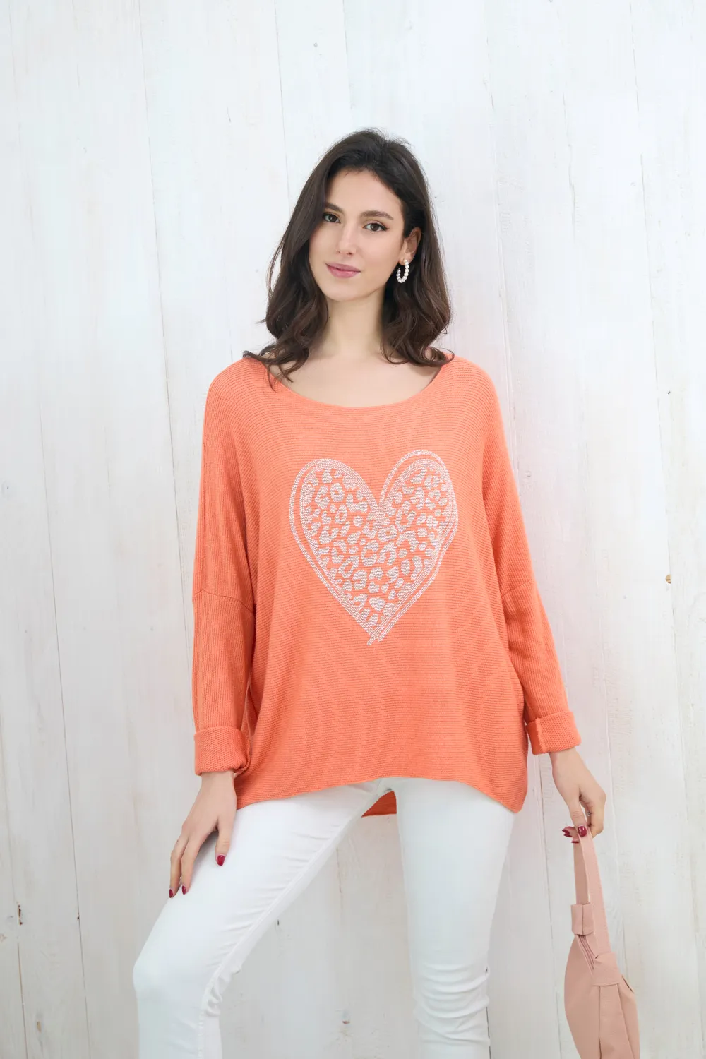 Langarmbluse für Damen (S/M/L EINHEITSGRÖSSE) ITALIAN FASHION IMPLI2535765