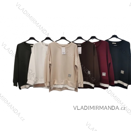 Mikina oversize dlhý rukáv dámska (S/M/L ONE SIZE) TALIANSKA MÓDA IMPLI2507219