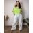 Elegant trousers with belt for women (S/M/L ONE SIZE) ITALIAN FASHION IM425057