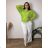 Elegant trousers with belt for women (S/M/L ONE SIZE) ITALIAN FASHION IM425057
