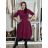 Šaty elegantní dlouhý rukáv dámské (M-2XL) ITALSKÁ MÓDA IMSE26001
