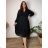 Lamb Coat Long Sleeve Women's Plus Size (3XL/4XL ONE SIZE) ITALIAN FASHION IMD22748