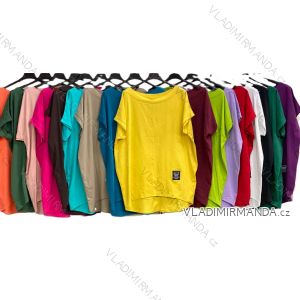Women's Plus Size Short Sleeve Tunic (2XL/3XL/4XL ONE SIZE) ITALIAN FASHION IMC23242