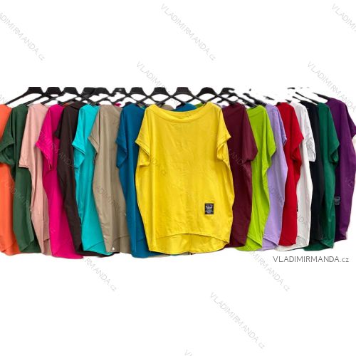 Tunika oversize krátky rukáv dámska (S/M/L ONE SIZE) TALIANSKA MÓDA IMC26004