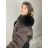 Čelenka zimná leopard dámska (ONE SIZE) BEST EMILIE  LIS25BD-355/DR ONE SIZE hnědá leopard