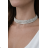 Bižuterie štrasový náhrdelník dámský (průměr 10,5cm) FASHION JEWELLERY JEW26009/DUR