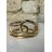 Bižuterie náramek zlatá barva dámský (18 cm) FASHION JEWELLERY JEW26012
