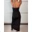 Women's Long Chiffon Short Sleeve Dress (S/M ONE SIZE) ITALIAN FASHION IMWGS231048 S / M black