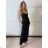 Langes Chiffon-Kurzarmkleid für Damen (S/M ONE SIZE) ITALIAN FASHION IMWGS231048