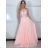Šaty elegantné spoločenské dlhé bez rukávu dámske (S/M ONE SIZE) TALIANSKA MóDA IMM2219805/DUkr. modrá